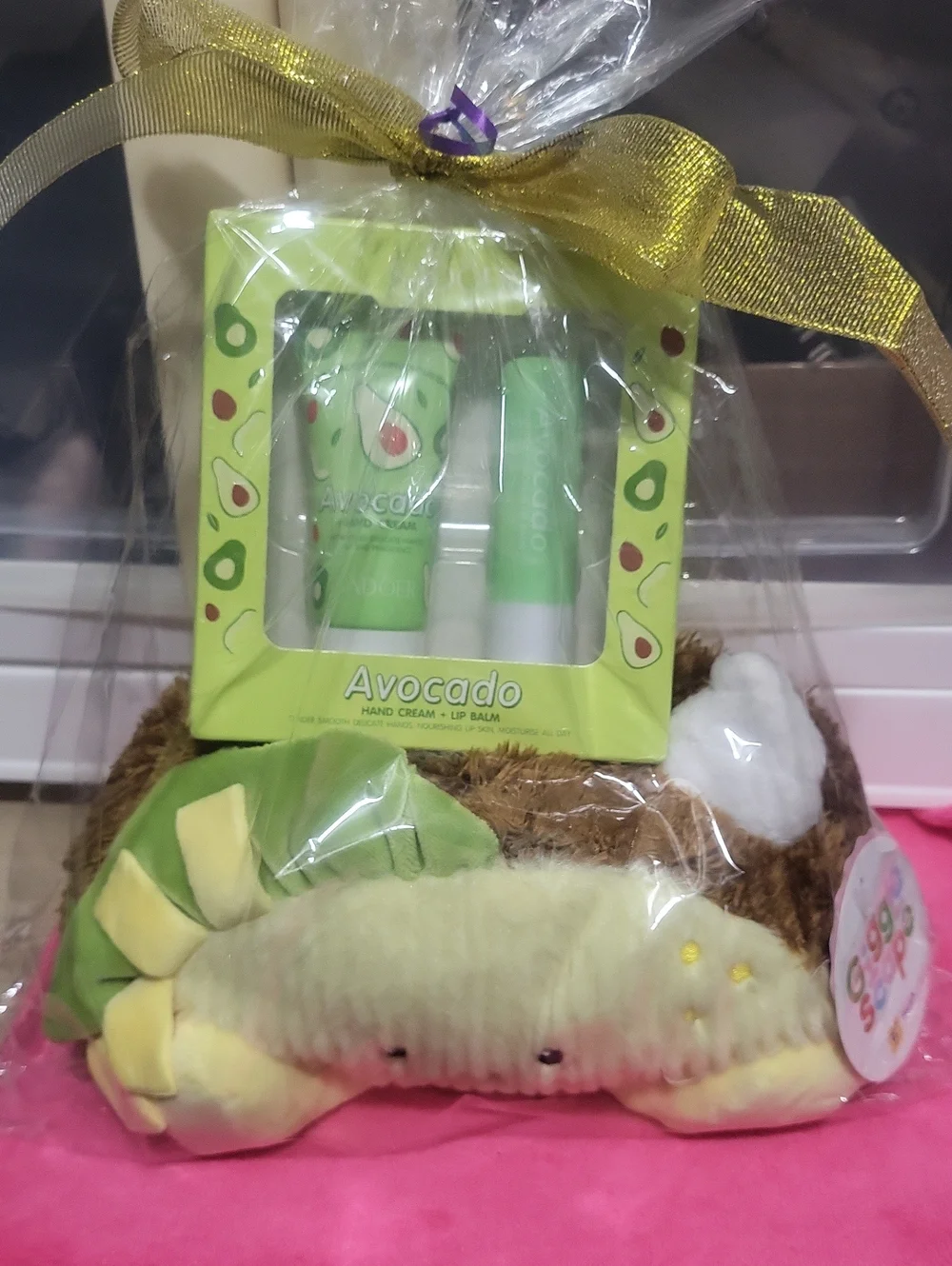 Avocado Hand Cream & Lip Balm Gift Set - Green